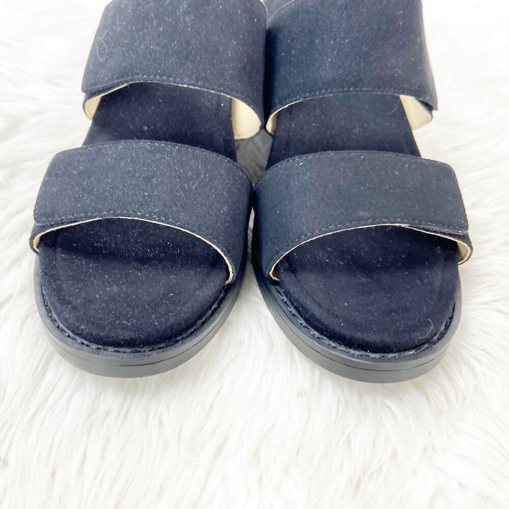 NWOB Alegria by PG Lite EU 39 Women's Navy Tia Leather Comfort Block Heel Sandal - Picture 7 of 13